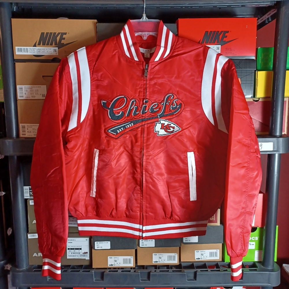 Kansas City Chiefs Women's Red Full Zip Bomber Jacket